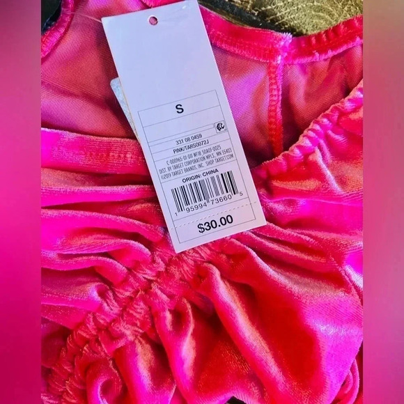 WILD FABLE Bodycon Dress Women Medium Ruch Velveteen Coastal Formal Cowgirl - Picture 3 of 6